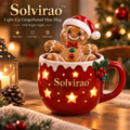 Solvirao™ Light-Up Gingerbread Man Mug LED Christmas Night Light