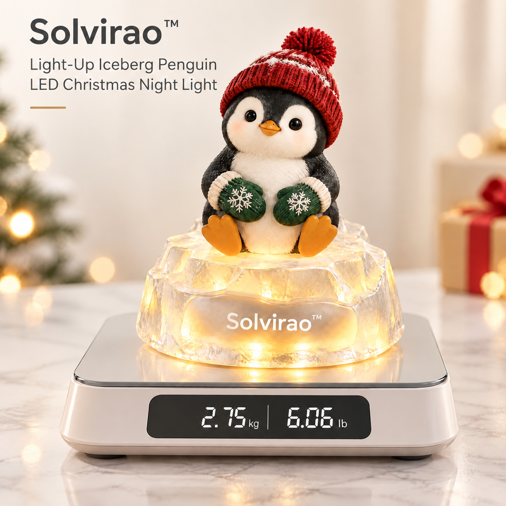 Solvirao™ Light-Up Iceberg Penguin LED Christmas Night Light